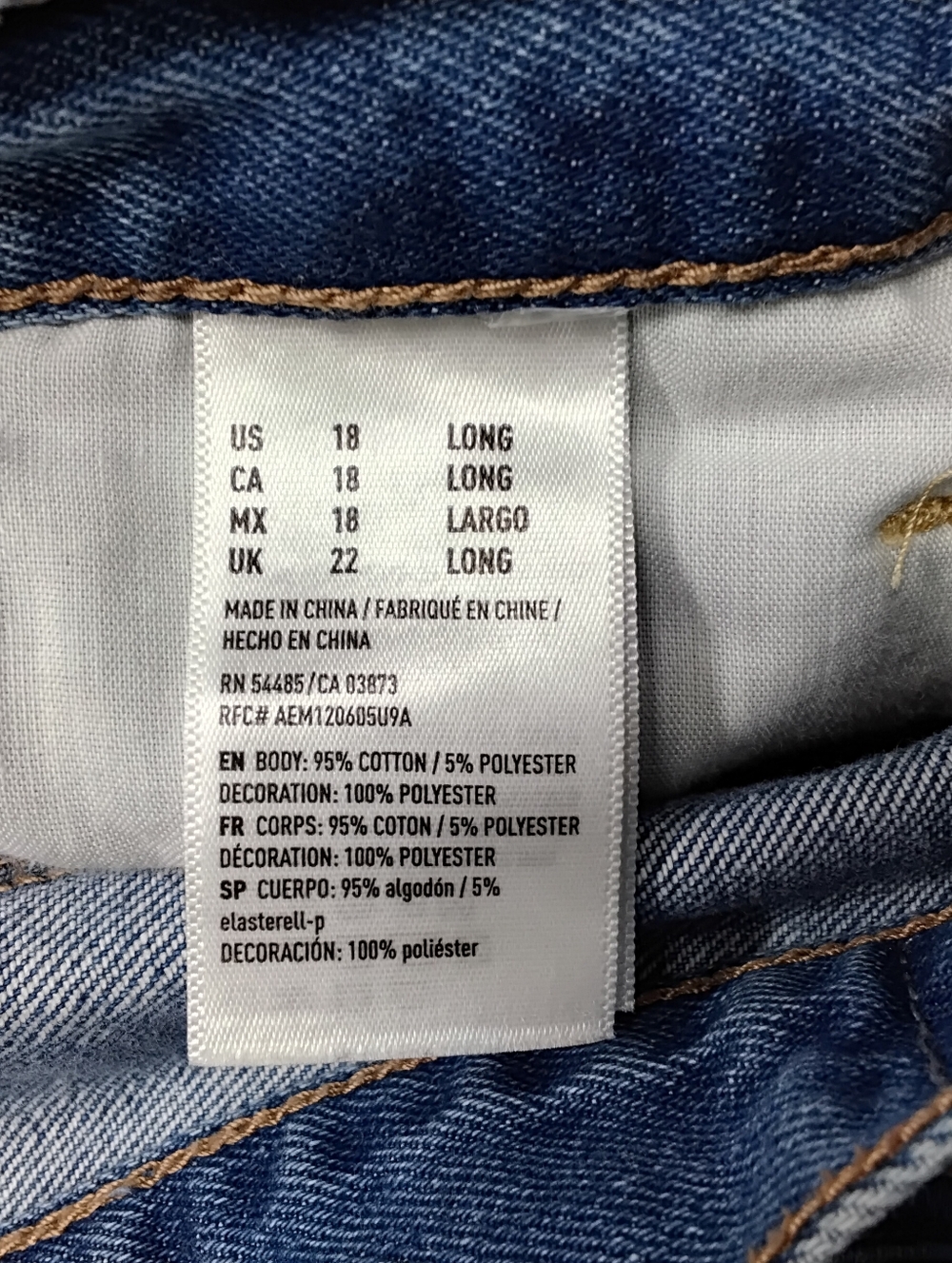 3920 Size 18 American Eagle Outfitters Distressed Jeans with Floral Embroidery - Picture 7 of 7